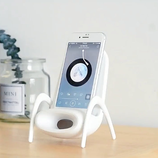 Mini Chair Shaped Wireless Charger with 3-in-1 Functionality